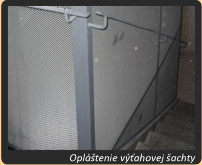 výťahové šachty - opláštenia